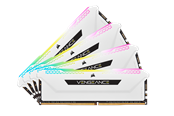 RAM - Corsair Vengeance RGB PRO SL DDR4-3200 - 64GB - CL16 - Quad Channel (4 pcs) - Intel XMP - Hvit med RGB - CMH64GX4M4E3200C16W