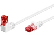 Nettverkskabel - CAT 6 - 90°angled White - 0.5m - 4040849515217