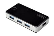 USB-hub - DIGITUS DA-70231 - hub - 4 ports USB-hub - 4 porter - Svart - DA-70231