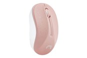 Mus - Natec Toucan - mouse - 2.4 GHz - white pink - Mus - Optisk - 3 knapper - Hvit - NMY-1652