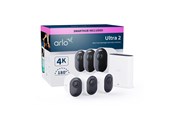 Smarthus - Arlo Ultra 2 4K UHD Wire-Free Security Camera System – 3 Cameras - VMS5340-200EUS