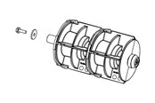 Printertilbehør - Datamax-O'Neil - media supply hub assembly - DPR78-2623-01