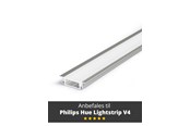 Smarthus - Light Solutions Aluminum profile - Model G for Philips Hue and LIFX - Alu - 5714255001488