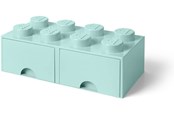 Barnerom - LEGO 8-Stud Brick Drawer Aqua Blue - 40061742