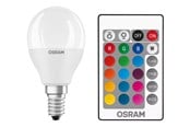 LED-lyspære - Osram LED-lyspære STAR+ RGBW Remote mini-ball 5.5W/827 (40W) frosted dimmable E14 - 4058075430877