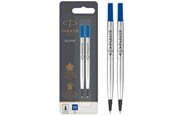 Skrive- & Tegneverktøy - Parker Rollerball Pen Refills | Medium Point | Blue QUINK Ink | 2 Count - S0881490