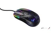 Mus - Xtrfy MZ1 - Zy's Rail - Gaming mus - Optisk - 6 - Svart med RGB-lys - MZ1-RGB-BLACK-TP