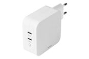 Mobil - Adaptere og ladere - Deltaco USB-C wall charger GaN technology 2x USB - USBC-GAN03