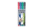 Skrive- & Tegneverktøy - Staedtler Universal pen Lumocolor perm S 4pcs - 313 WP4