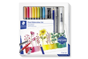 Hobbyartikler - Staedtler Floral Watercolour Set 100% PEFC - 61 3001-1