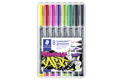 Skrive- & Tegneverktøy - Staedtler Lumocolor perm. mixed set 8pcs - 31-S WP8