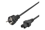 Strømkabel (ekstern) - Deltaco Power Cord CEE 7/7 - IEC C15 - 2m - DEL-117B