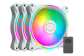 Kabinettvifte - Cooler Master MasterFan MF120 HALO White 3in1 - Kabinettvifte - 120mm - Hvit - 30 dBA - MFL-B2DW-183PA-R1