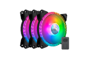 Kabinettvifte - Cooler Master MasterFan MF120 Prismatic 3in1 - Kabinettvifte - 120mm - Svart med RGB LED-lys - 27 dBA - MFY-B2DN-203PA-R1