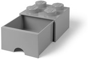 Barnerom - LEGO Brick Drawer 4 Grey - 40051740