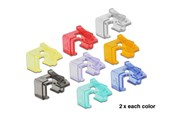 Tilbehør - DeLOCK 86420 RJ45 Repair Clip 16 Pieces (16-Pack - 2 of each color) - 86420