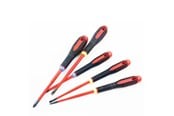 Håndverktøy - BAHCO 9882sl insulated  slotted screwdrivers 5 pcs 1000v -  slimblade be-9882sl pz/lk - BE-9882SL