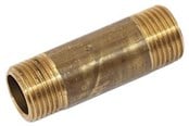 Gjengede beslag - Isiflo Barrel nipple brass 12 x 120 mm - 048412004