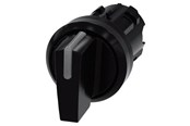 Trykknapper & Signalenheter - Siemens Illuminable selector switch 22 mm round plastic black - 3SU1002-2BM10-0AA0