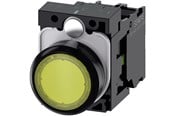 Trykknapper & Signalenheter - Siemens Illuminated pushbutton 22 mm round plastic yellow - 3SU1102-0AB30-1BA0