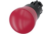 Trykknapper & Signalenheter - Siemens Em stop mushroom pushbutton 40mm red - 3SU1000-1HB20-0AA0