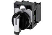 Trykknapper & Signalenheter - Siemens Selector switch i-o-ii black white - 3SU1100-2BL60-1NA0