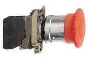 Trykknapper & Signalenheter - Schneider Electric Harmony emergency stop complete with ø40 mm toad head in red with push / turn function and 2xnc xb4bs8444 - XB4BS8444