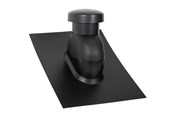 Tak & Fasade - Easy Flex Roofing Sabetoflex roof hood 5-45° ø125 black abs - UNP111250545