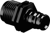 PEX-systemer - Uponor q&e adapter male thread ppsu black 16 x 12 - 1008661