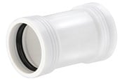 Dreneringsprodukter - Wavin Wafix pp double socket sleeve ø40 mm white - 1440105