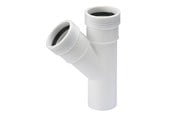 Dreneringsprodukter - Wavin Wafix pp branch 45° ø32 x ø32 mm white - 1440400