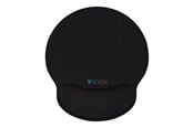 Musematte & Tilbehør  - V7 mouse pad with wrist pillow - MP03BLK