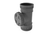 Dreneringsprodukter - Wavin Wafix plus pp acces pipe 110 mm with cover grey - 1453940