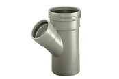 Dreneringsprodukter - Wavin Wafix pp branch 45° ø75 x ø75 mm grey - 1450423