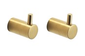 Baderomstilbehør - Pressalit Towel hook w/pin brushed brass - Q70150