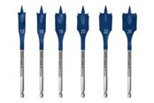 Bormaskin & Bits - Bosch Expert SelfCut Speed - Milling cutter bit - for softwood hardwood - spade bit - flat - 6 pieces - 25 mm 13 mm 20 mm 16 mm 22 mm 19 mm - hex - 2608900333