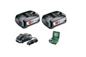 Batteri - Bosch BATTERISÃ†T 18V 2X2.5AH M/LADER S-BOX - 1600A019E4