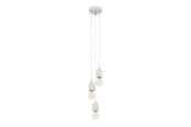 Lamper - EGLO SILVARES pendant light 3L grey - 95523