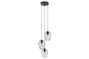 Lamper - EGLO NEWTOWN cluster pendant black - 49479