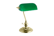 Lamper - EGLO BANKER desk lamp green/brass - 90967