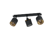 Lamper - EGLO ESTEPERRA spot rail 3L black/gold - 99278