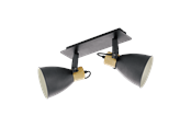 Lamper - EGLO COSWARTH spot rail 2L black/brown - 901175