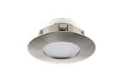 Lamper - EGLO PINEDA recessed spotlight Ø78 mm 3000K brushed steel - 95819