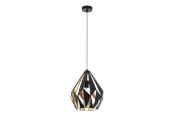 Lamper - EGLO CARLTON 1 pendant Ø310 mm black/gold - 49931