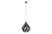 Lamper - EGLO CARLTON 1 pendant Ø385 mm black/copper - 49878