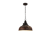 Lamper - EGLO GRANTHAM 1 pendant light antique brown/beige - 49819