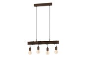 Lamper - EGLO TOWNSHEND 4 long table pendant with 4 sockets E27 antique brown - 43523