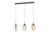 Lamper - EGLO BASILDON long table pendant black/wood - 43462