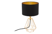 Lamper - EGLO CARLTON 2 table lamp black/gold - 95788