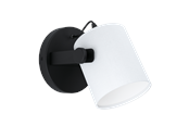 Lamper - EGLO HORNWOOD 1 wall lamp black/white - 43427